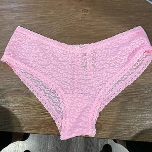 Pink, by Victoria’s Secret, panties.